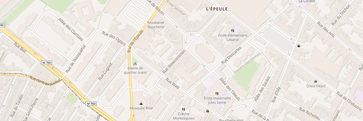 Plan du 35 Rue Newcommen à Roubaix