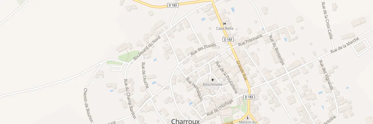 Plan du 9 Rue des Fossés à Charroux