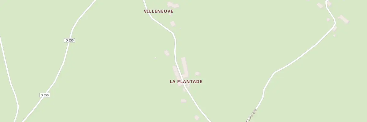 Plan du 1 La Plantade à Tiviers