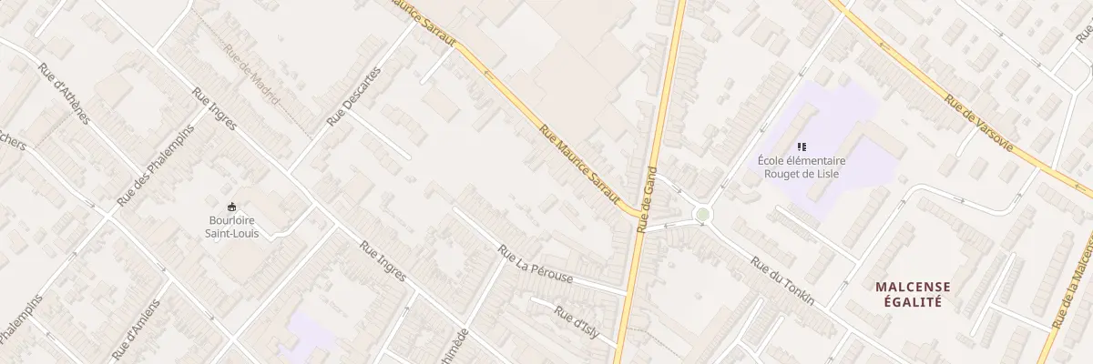 Plan du 29 Rue Maurice Sarraut à Tourcoing