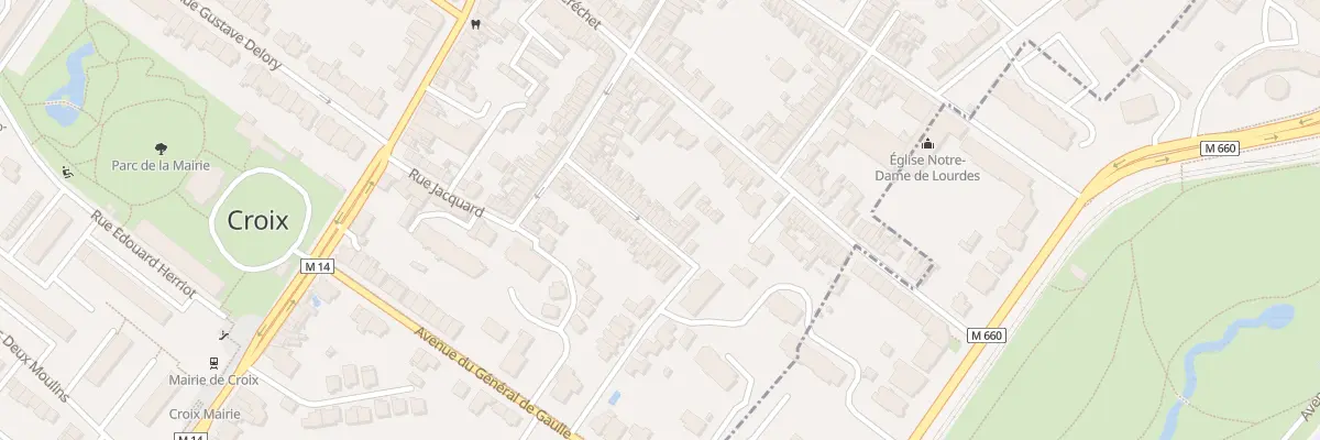 Plan du 25 Rue du Docteur Zamenhof à Croix
