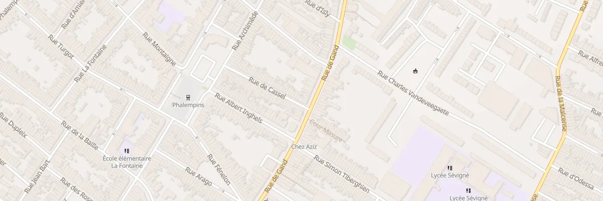 Plan du 249 Rue de Gand à Tourcoing