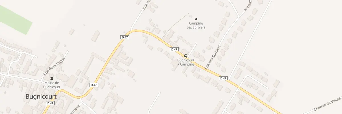 Plan du 20T Rue de Fressain à Bugnicourt