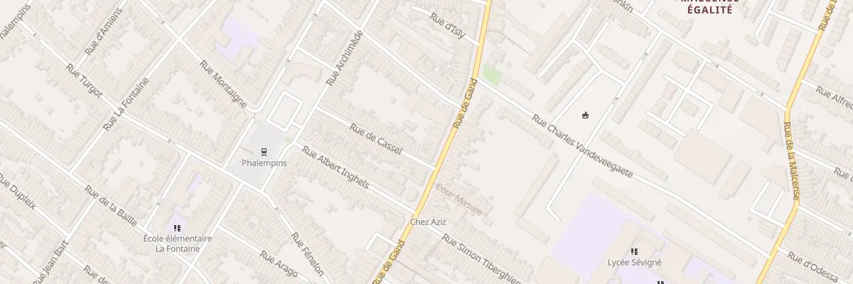 Plan du 255B Rue de Gand à Tourcoing