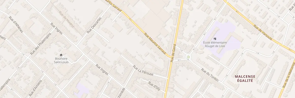 Plan du 27 Rue Maurice Sarraut à Tourcoing