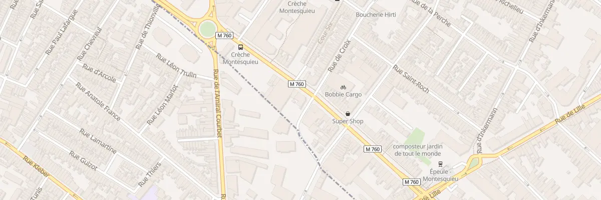 Plan du 59 Bd Montesquieu à Roubaix