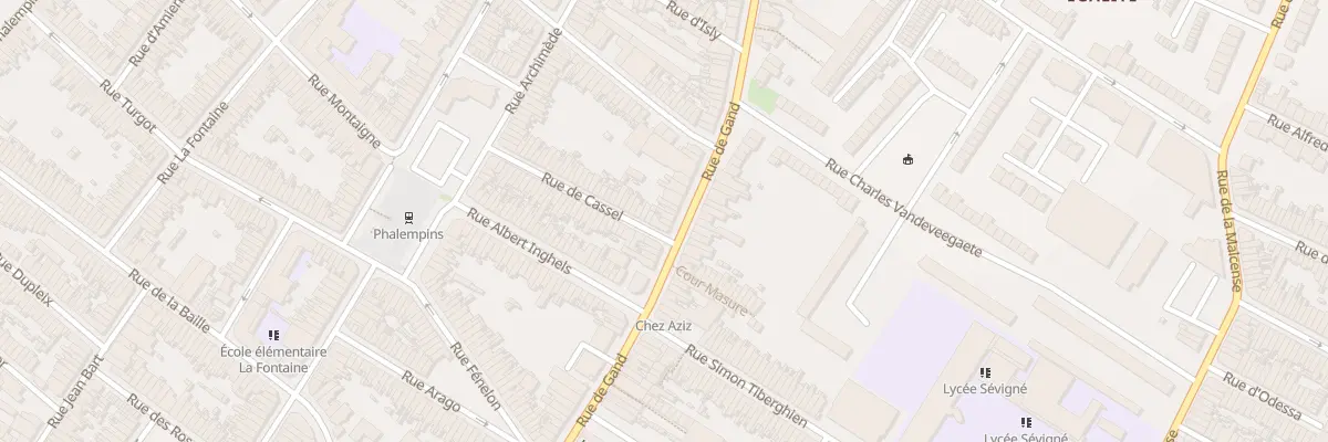 Plan du 251 Rue de Gand à Tourcoing