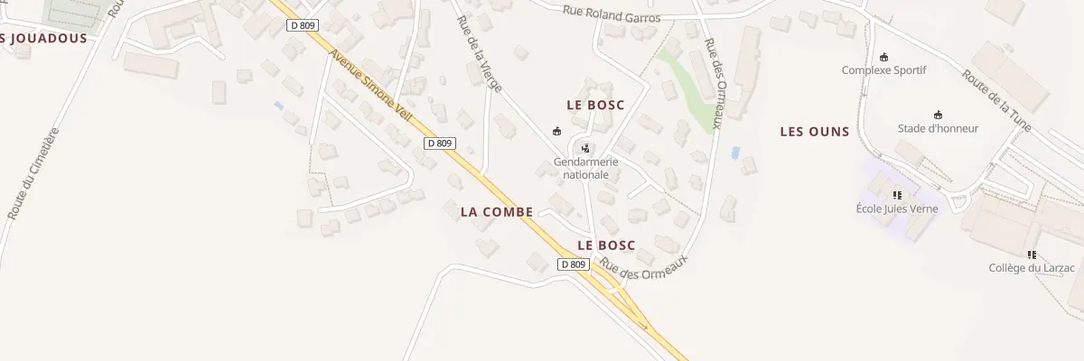 Plan du 20 Rue de la Vierge à La Cavalerie