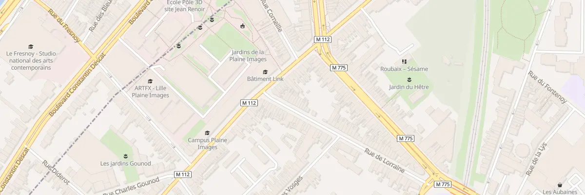 Plan du 72 Rue de Lorraine à Roubaix