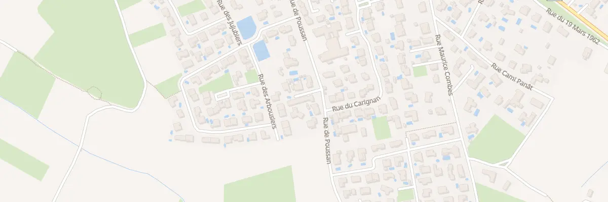 Plan du 608 Rue de Poussan à Maraussan