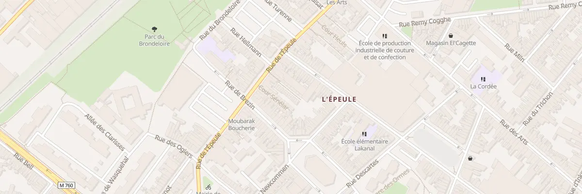 Plan du 13 Crs Govaere Rue de l’Epeule à Roubaix
