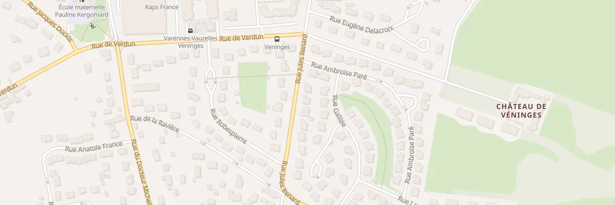 Plan du 3 Rue Jules Renard à Varennes-Vauzelles