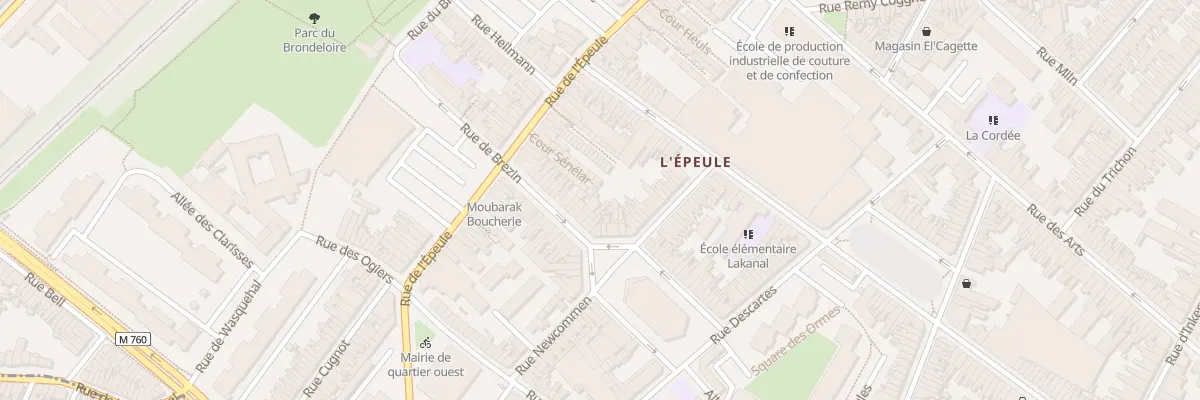 Plan du 6 Rue Brézin à Roubaix