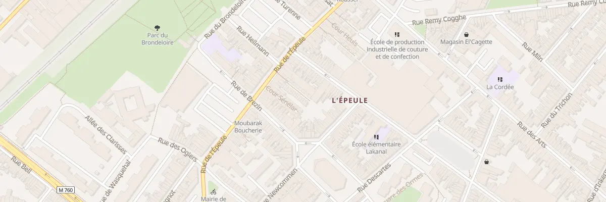 Plan du 11 Crs Govaere Rue de l’Epeule à Roubaix