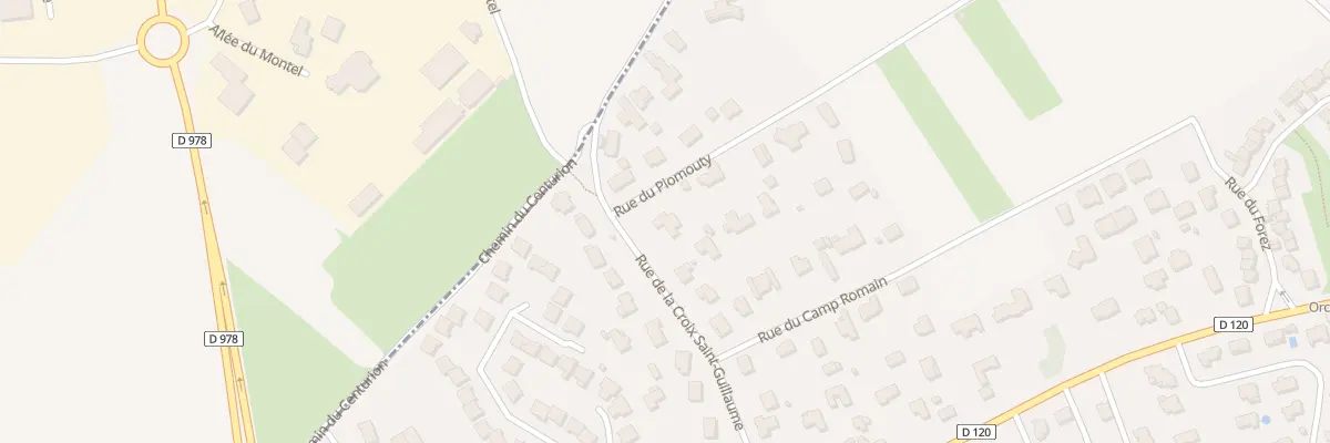 Plan du 16 Rue de la Croix St Guillaume à Orcet