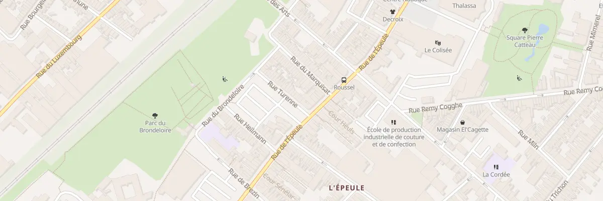 Plan du 2 Rue de Turenne à Roubaix
