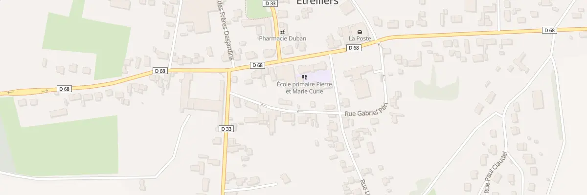 Plan du 3 Rue Gabriel Péri à Étreillers