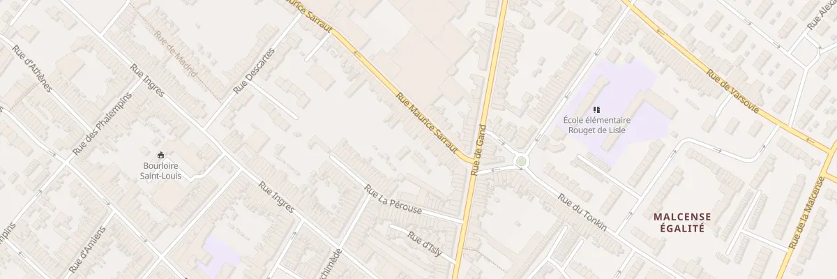 Plan du 23 Rue Maurice Sarraut à Tourcoing