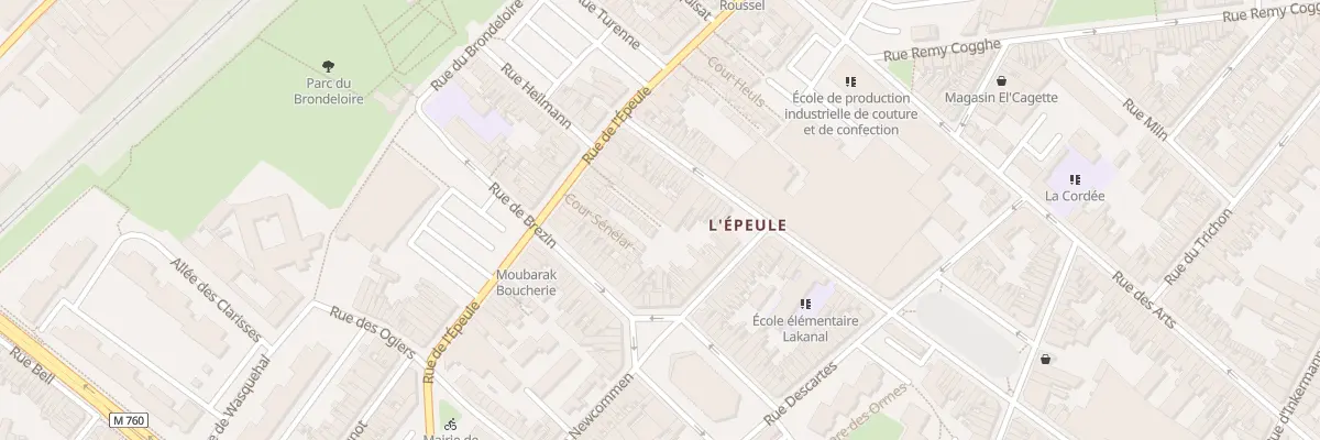 Plan du 8 Crs Govaere Rue de l’Epeule à Roubaix