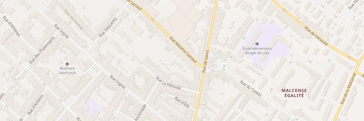 Plan du 19 Rue Maurice Sarraut à Tourcoing