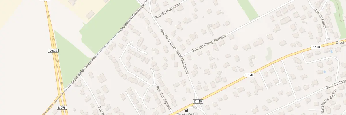 Plan du 9 Rue de la Croix St Guillaume à Orcet
