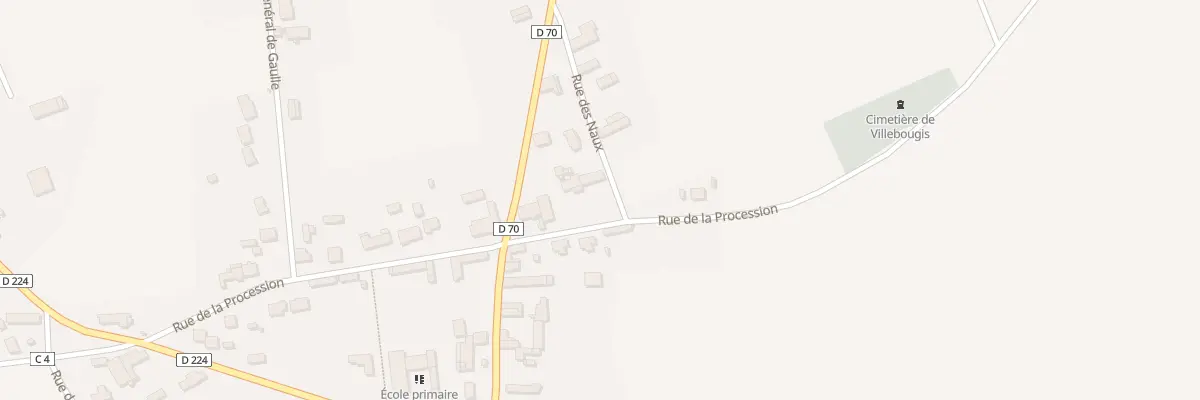 Plan du 1 Rue des Naux à Villebougis