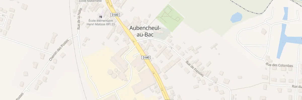 Plan du 25 Rte Nationale à Aubencheul-au-Bac