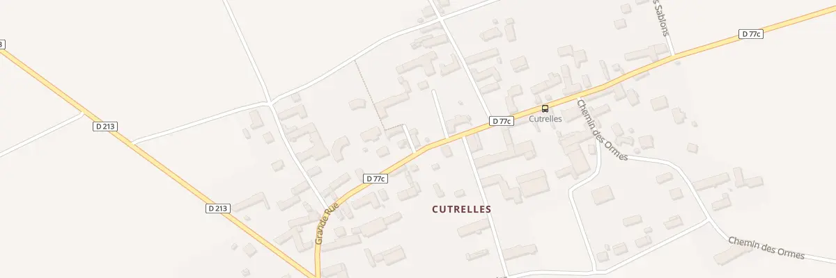Plan du 25 Gr Grande Rue A Cutrelles à Vimpelles