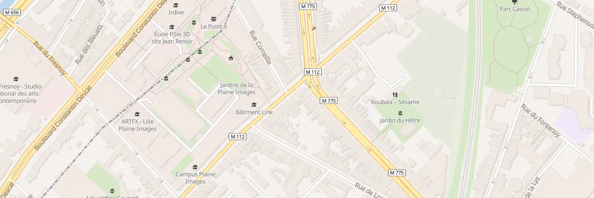 Plan du 90 Bd d’Armentières à Roubaix