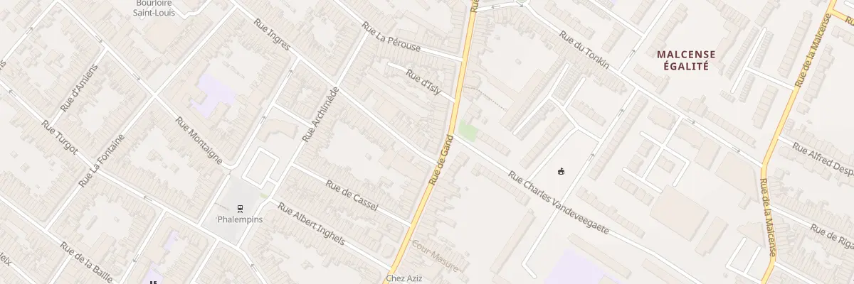 Plan du 2 Rue Ingres à Tourcoing