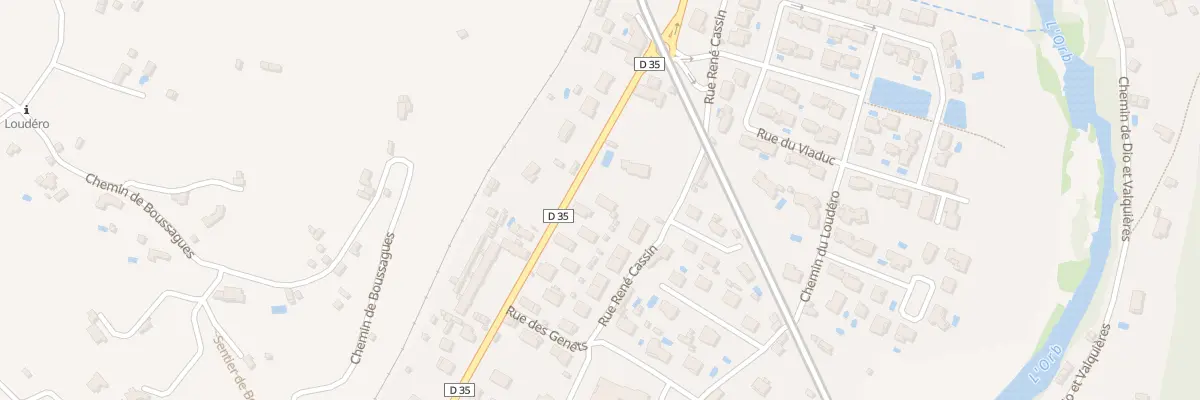 Plan du 62 Av de Lodeve à Bédarieux