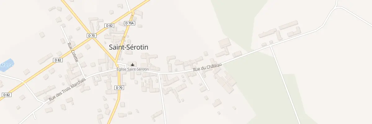 Plan du 11 Rue du Château à Saint-Sérotin