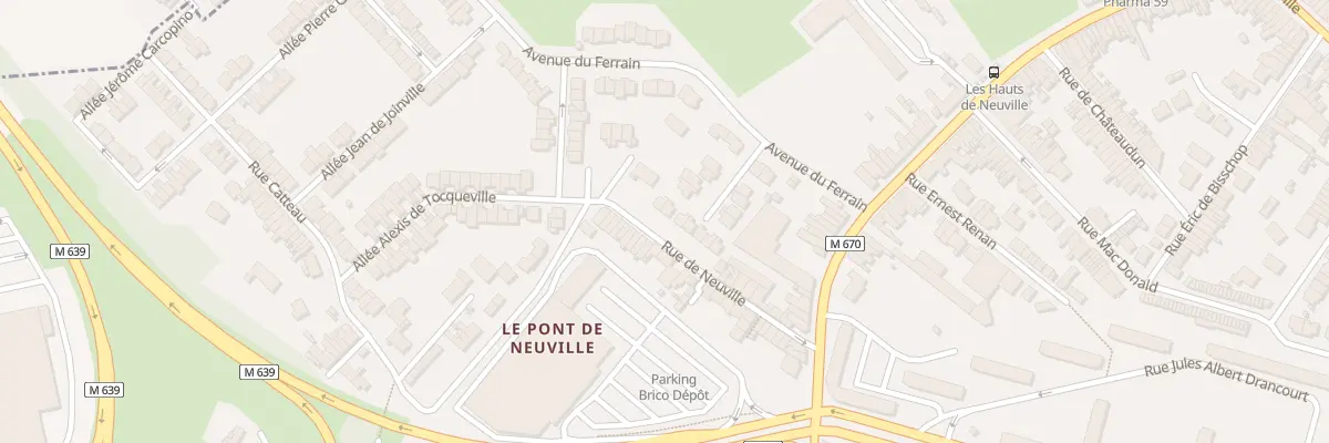 Plan du 22 All Jacques Bossuet à Tourcoing