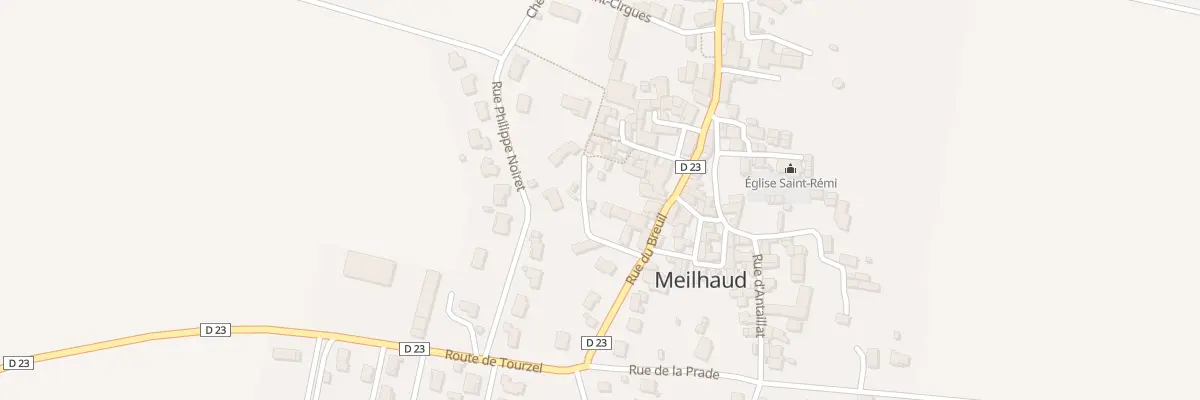 Plan du 6 Rue du Fossé à Meilhaud