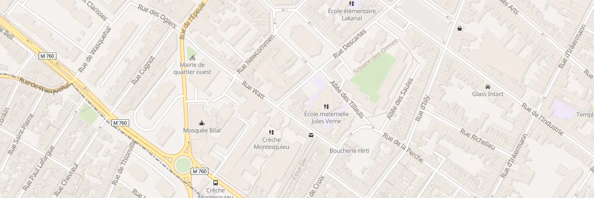 Plan du 85 Rue Descartes à Roubaix