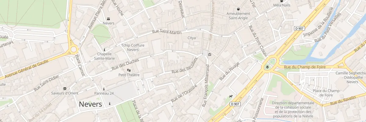 Plan du 5 Rue des Ouches à Nevers