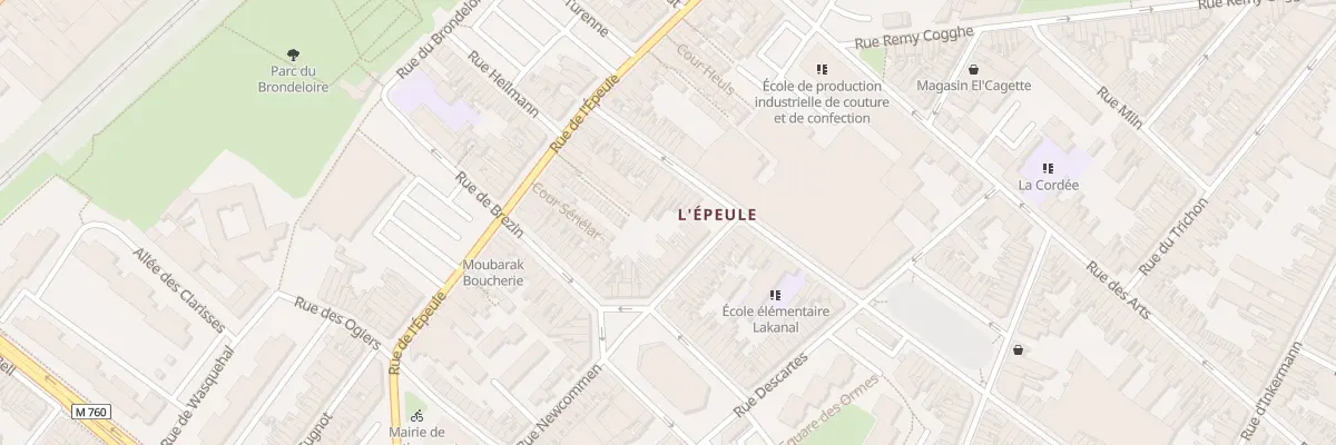 Plan du 189 Rue de l’Industrie à Roubaix