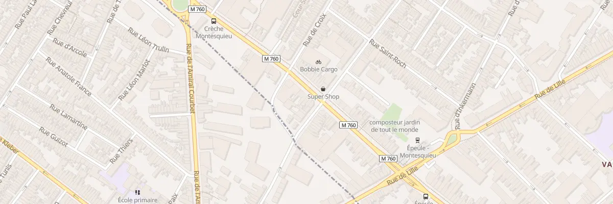 Plan du 51 Bd Montesquieu à Roubaix