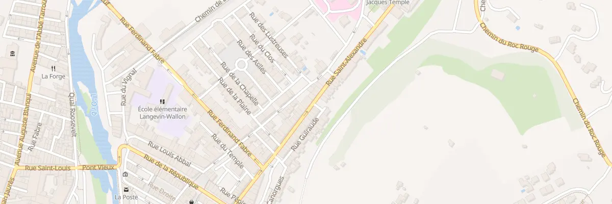 Plan du 17 Rue Saint Alexandre à Bédarieux