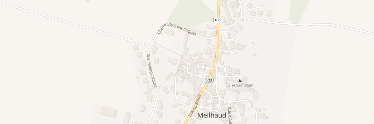 Plan du 6 Rue du Pré Clos à Meilhaud