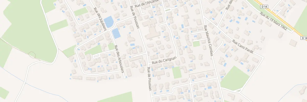 Plan du 589 Rue de Poussan à Maraussan