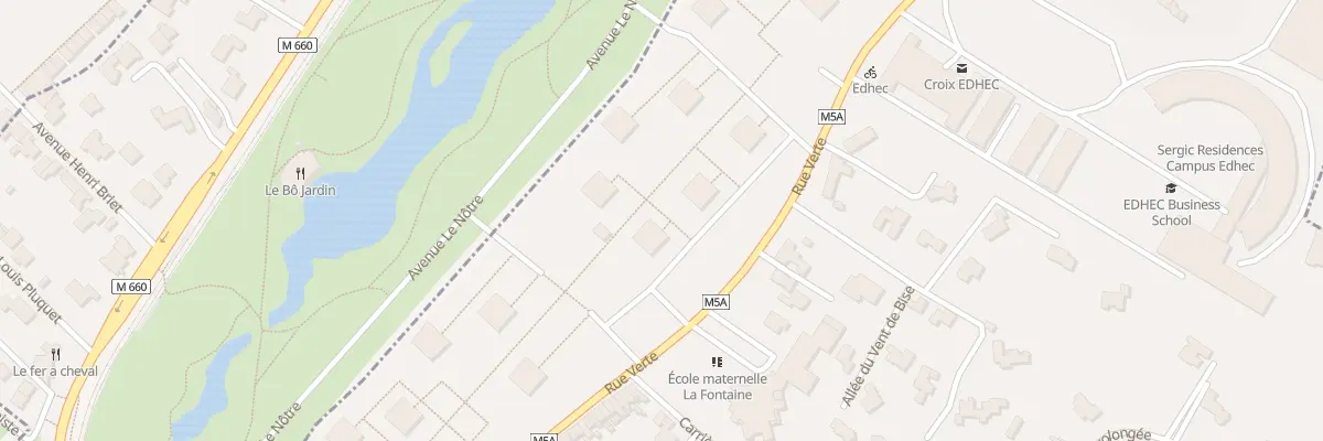 Plan du 307 Rue Verte à Croix