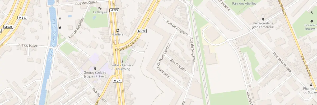 Plan du 9036 Rue Magenta à Tourcoing