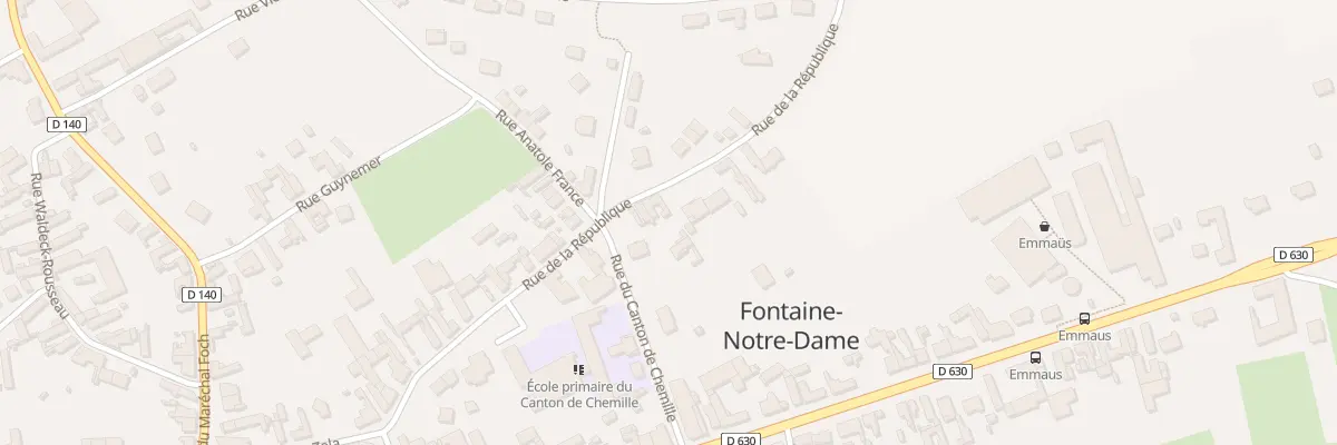 Plan du 252 Rue de la Republique à Fontaine-Notre-Dame