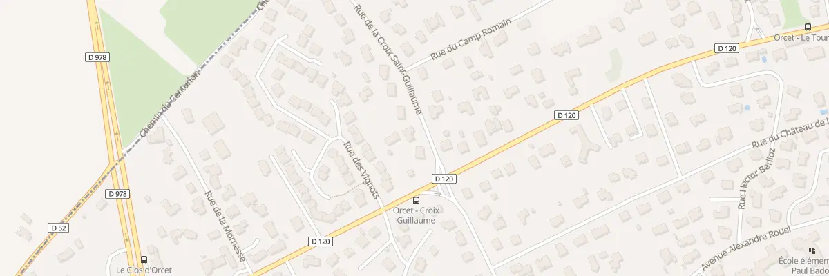 Plan du 3 Rue de la Croix St Guillaume à Orcet