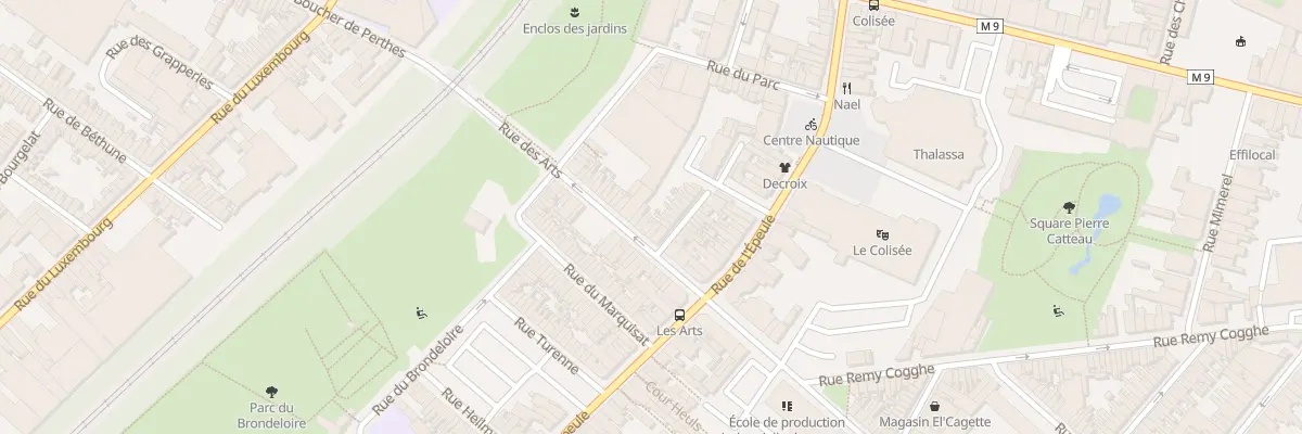Plan du 214 Rue des Arts à Roubaix