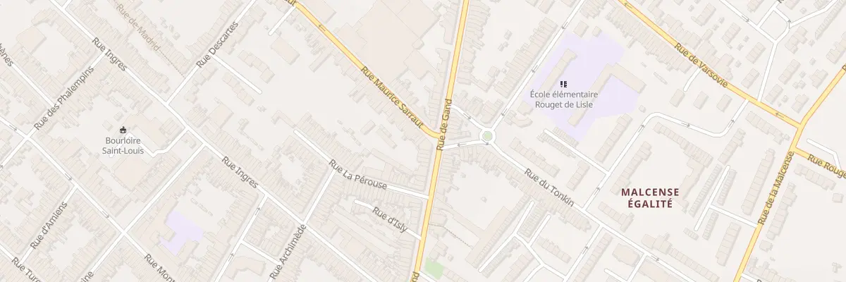 Plan du 1 Rue Maurice Sarraut à Tourcoing