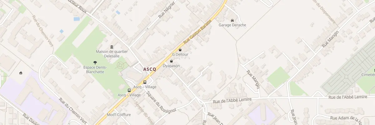 Plan du 100 Rue Gaston Baratte à Villeneuve-d’Ascq