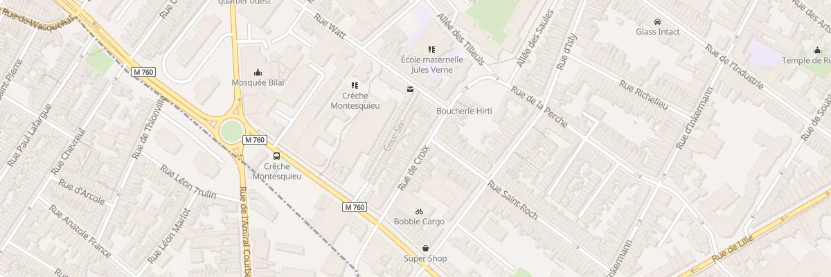 Plan du 28 Rue de Croix à Roubaix