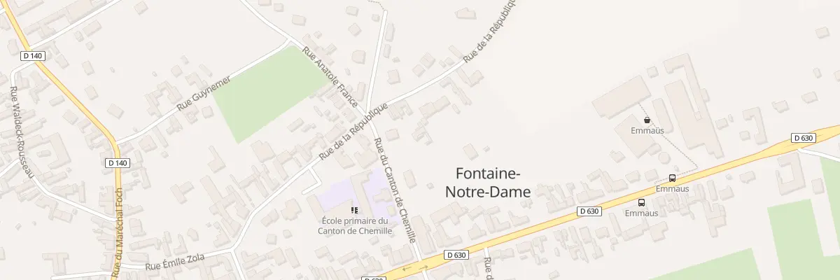 Plan du 254 Rue de la Republique à Fontaine-Notre-Dame